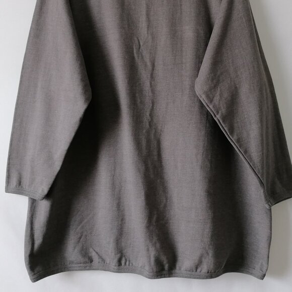 Woman Within Womens Gray Long Sleeve Crew Neck Pullover T-Shirt Size 1X (22/24) - Picture 3 of 7